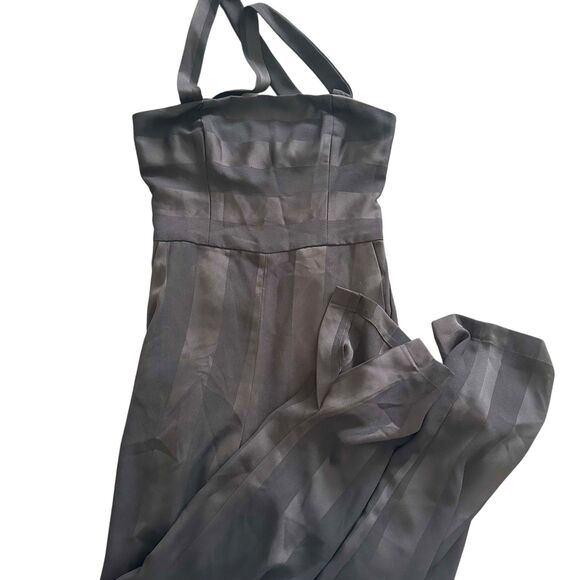 WAVERLY GREY Striped Straight Leg Jumpsuit Black XS - Picture 4 of 6